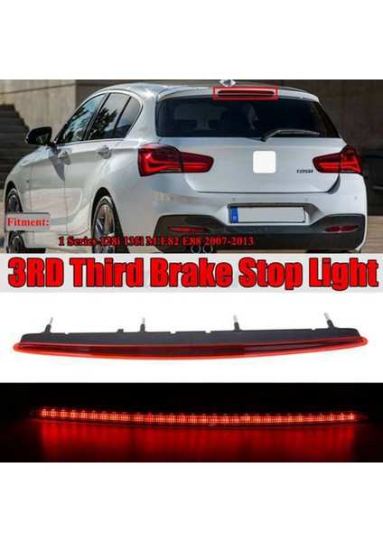 63257164978 Araba LED Yüksek Dağı Arka Üçüncü Fren Lambası Stop Sinyal Lambası-Bmw E82 E88 1 Serisi 128I 135I M 2007-2013 (Yurt Dışından) fiyatları