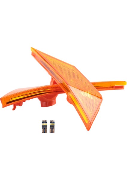 Yan Işaretleyici Dönüş Sinyal Işığı Çamurluk Yan Yaprak Lambası LED Ampul ile Honda Civic 2016-2020 Için 34350TETH01 34300TETH01 (Yurt Dışından)