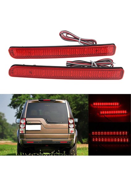 LED Arka Tampon Reflektör Işık Kırmızı Araba Sürüş Fren Sis Lambası Land Rover Discovery 3 4/L320 2005-2013 (Yurt Dışından) indirimleri