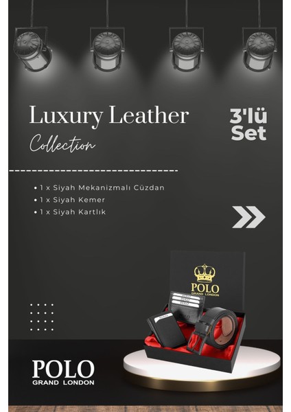 Orijinal Erkek Özel Hediye Kutulu 3'lü Set Babalar Günü Hediyesi Hediyelik Cüzdan Kartlık Kemer Seti fiyatları