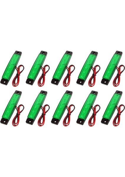 10X LED Kaya Işıkları, Şerit Işıklar, Tekerlek Kuyusu Işıkları, Jeep, Arazi, Kamyon, Karavan, Ford, Yeşil Için Su Geçirmez 6 LED Araba Işıkları Kiti (Yurt Dışından)