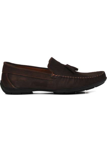 Kahve Nubuk Erkek Loafer Ayakkabı