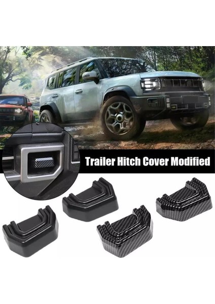 Off-Road Römork Kapağı Trim Çıkartmaları Römork Kancası Kapağı Chery Jetour Traveler T2 Carbon Için Dış Trim (Yurt Dışından) fırsatları