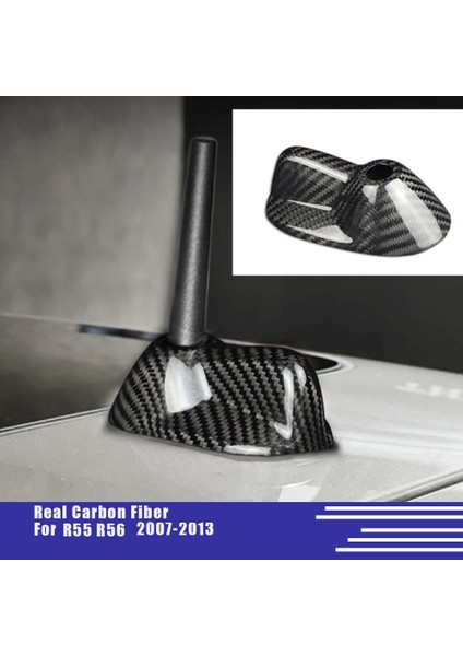 Gerçek Karbon Fiber Çatı Köpekbalığı Yüzgeci Anten Kapağı Trim Mini Cooper Clubman Için R55 R56 2007-2013 Araba Antenleri Aksesuarları (Yurt Dışından) fiyatları