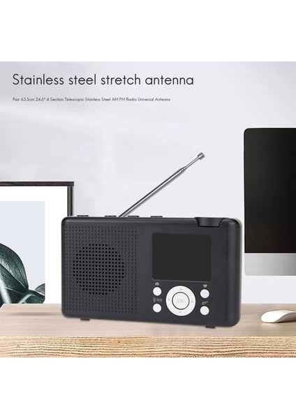 Çift 62,5cm 24,6" 4 Bölümlü Teleskopik Paslanmaz Çelik Am Fm Radyo Evrensel Anten (Yurt Dışından) modelleri