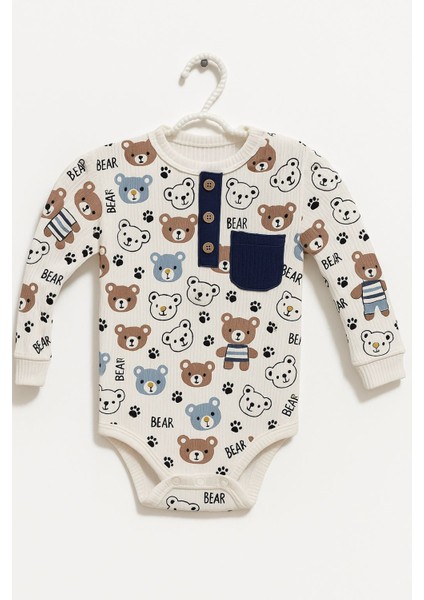 Ayıcık Desenli Bebek Zıbın Takımı Alt Üst - Unisex fiyatları