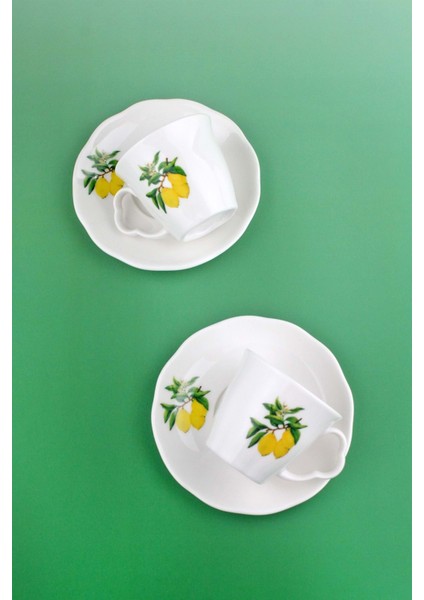 Lemon Iki Kişilik Porselen Kahve Fincan Takımı fiyatları
