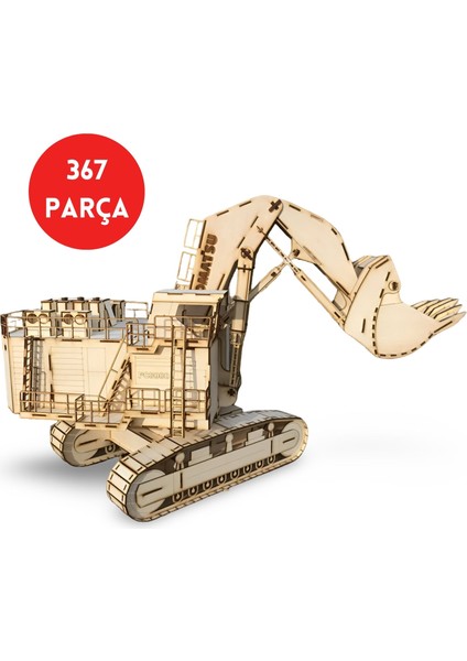 367 Parça Komatsu PC8000 Ahşap Maket - Ahşap Iş Makinesi Maketi - Büyük Boy Gerçekçi Maket