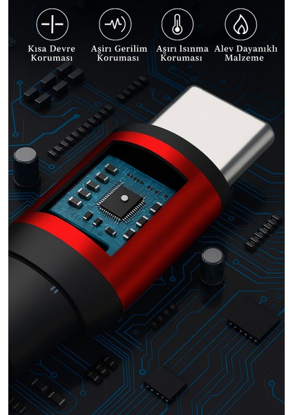 2.4AMPER 1metre USB To Typ-C Güçlendirilmiş Örgülü Şarj ve Data Kablosu BDL-V10