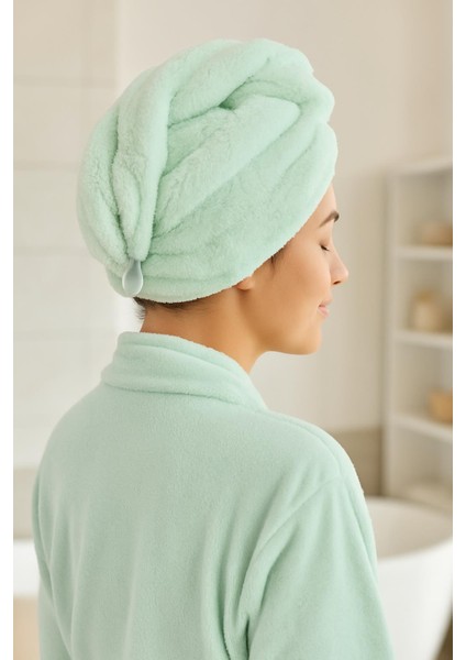 Düğmeli Saç Kurulama Bonesi Wellsoft Baş Havlu Saç Kurutma Bonesi fiyatları