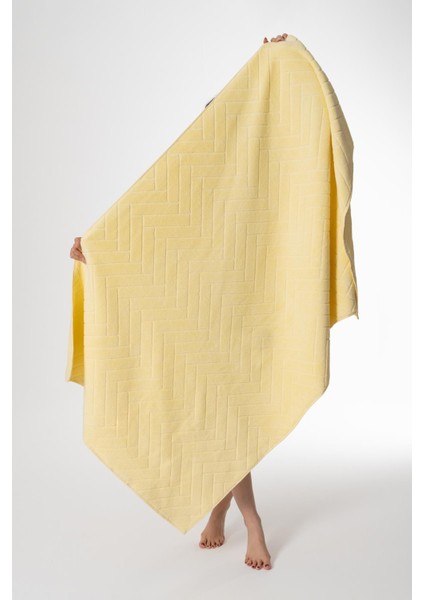 Sarı Renk 100X170 cm Banyo Havlusu, Jakarlı, Bukle, Pamuklu, Emici, Yumuşak, Plaj Havlusu fiyatları