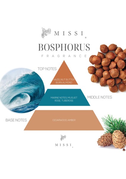 100 ml Deniz Kabuğu Taşlı Bosphorus Oda Kokusu