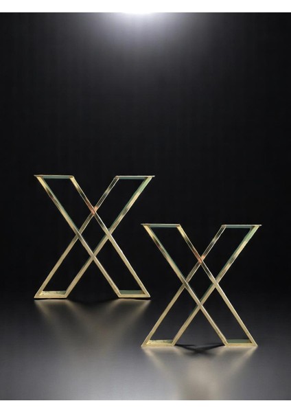 Miralay Metal x Masa Ayağı 2'li Takım - Gold