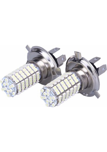 1 Adet H4 LED Ampul Araba Sis Farları 3528 120SMD LED Sis Lambası Motosiklet Farı Arka Lambası 12V (Yurt Dışından)