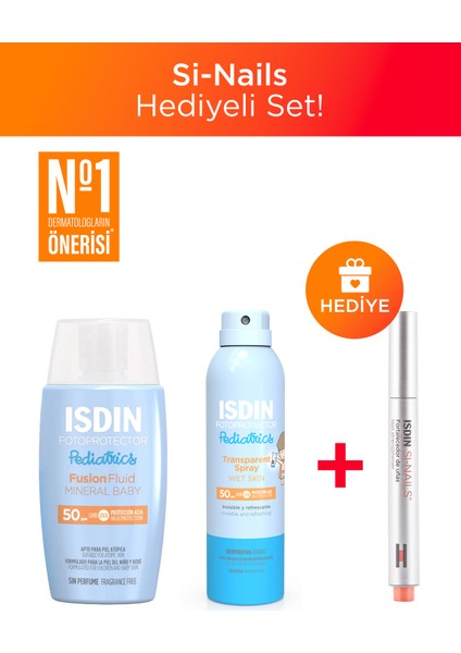 Pediatrics Fusion Fluid Mineral Baby + Pediatrics Sprey - Si-Nails Tırnak Serumu Hediyeli