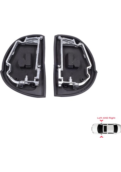 BSP848-1 Mercedes W210 S210 W140 W202 S202 Sl R129 Için Yan Dikiz Aynası Kauçuk Contası Metal Çerçeve Braketi