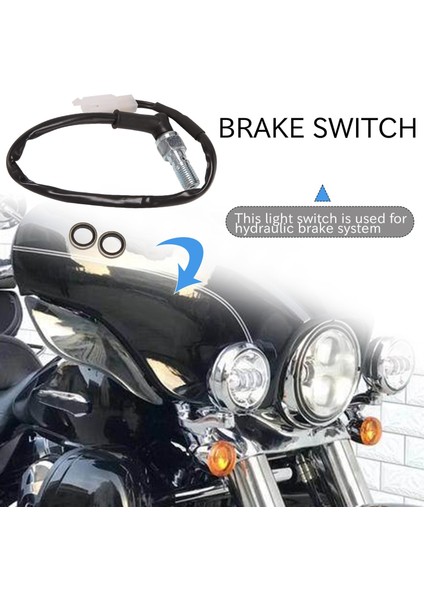 Evrensel Motosiklet Hidrolik Fren Basıncı Arka Işık Anahtarı Içi Boş Cıvata Aksesuarları M10 1.25MM (Yurt Dışından) fiyatları