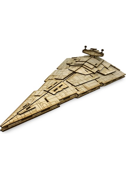 Star Wars Ahşap Uzay Savaş Destroyer Gemisi Maketi - Star Wars Sevenlere Özel