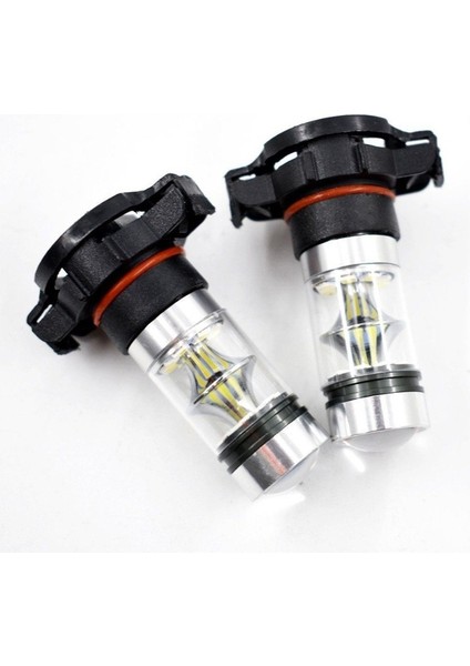 2x 5202 H16 PS24W Yüksek Güç 100W 6000K Süper Beyaz LED Sis Drl Lambaları Ampul (Yurt Dışından) fırsatları