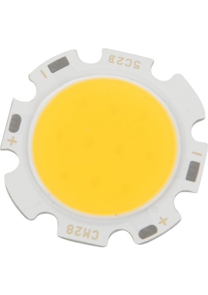 5W Çip Işık Yuvarlak Cob Süper Parlak LED Işık LED Lamba Ampuller Sıcak Beyaz DC15-17V (Yurt Dışından)