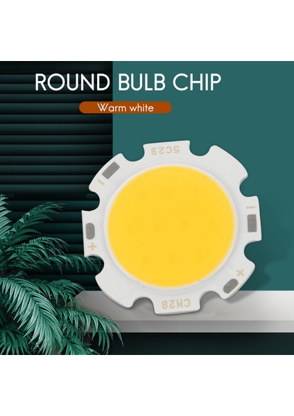 5W Çip Işık Yuvarlak Cob Süper Parlak LED Işık LED Lamba Ampuller Sıcak Beyaz DC15-17V (Yurt Dışından) fiyatları