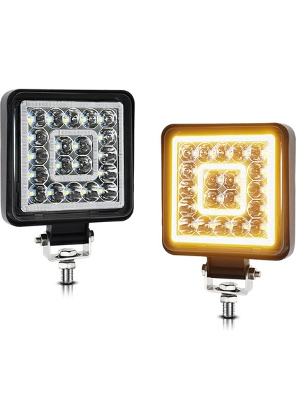 4 Inç LED Küp Işık Pod'ları, 160W 16000LM 9-30V LED Traktör Çalışma Işıkları Sis Işıkları Atv Utv Rv Tekne Arabası LED Işık Çubuğu (Yurt Dışından)