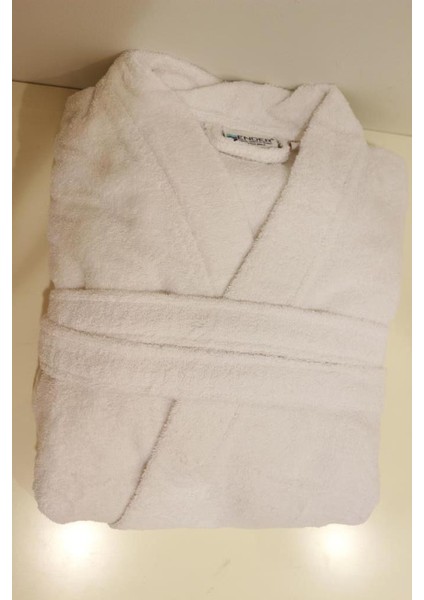Bornoz Beyaz Bukle Kimono Pamuklu Ev Otel Banyo Bornozu S/M fırsatları