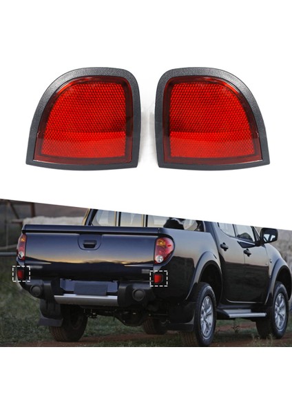 8355A016 Araba Sağ Arka Tampon Sis Lambası Park Uyarı Reflektör Arka Lambaları Fren Lambası Mitsubishi L200 2005-2015 (Yurt Dışından)