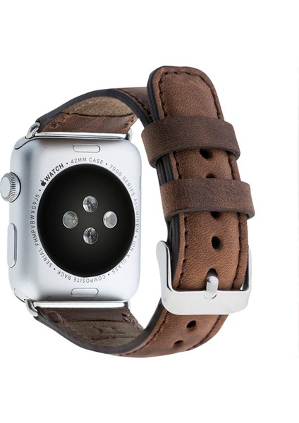 Apple Watch Uyumlu Gerçek Deri Kordon, Kahverengi modelleri