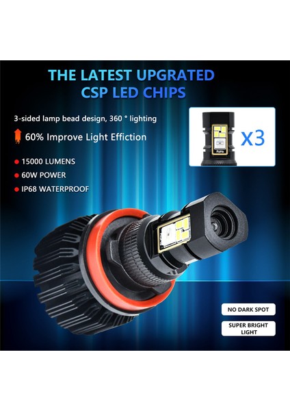 Araba LED Rgb Far App Bluetooth Uyumlu Kontrol Çok Renkli LED Sis Farları Ampuller, H8 H9 H11 (Yurt Dışından) indirimleri