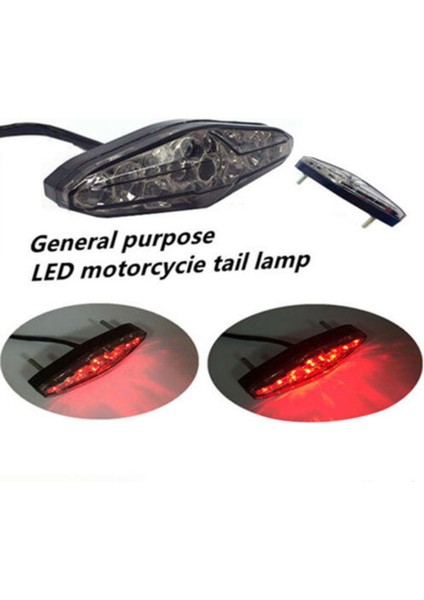 Motosiklet 15 LED Kırmızı Işık Fren Lambası Elektrikli Araba Scooter Arka Kuyruk Işık Otomobil Parçaları (Yurt Dışından) modelleri