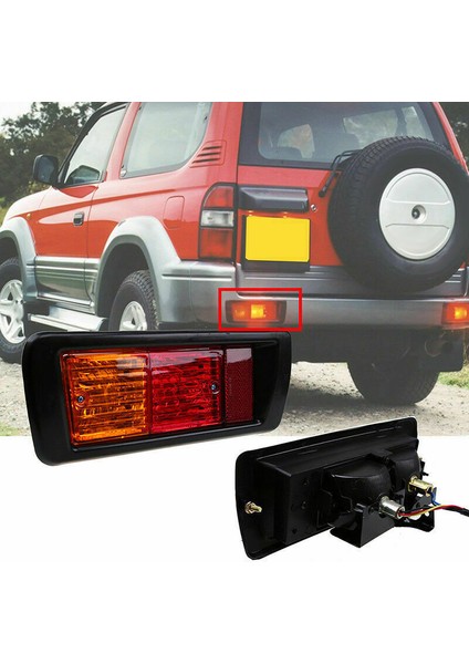 Toyota Land Cruiser Prado Için Arka Tampon Reflektör Fren Lambası (90) 97 98 (Yurt Dışından) fiyatları