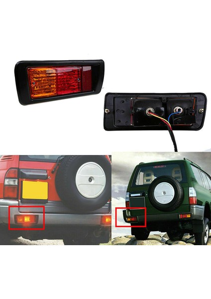 Toyota Land Cruiser Prado Için Arka Tampon Reflektör Fren Lambası (90) 97 98 (Yurt Dışından) modelleri