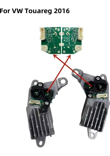 1 Çift Araba LED Kartı Çip Modülü 196757-01 196.757-02 Vw Touareg 16-18 Gündüz Farı Kartı 19675701 19675702 (Yurt Dışından)