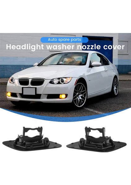 Sol ve Sağ Ön Tampon Far Yıkama Memesi Püskürtme Jeti Kapağı Kapağı -Bmw 3 Serisi E92 E93 2006-2010 61677171659 (Yurt Dışından)