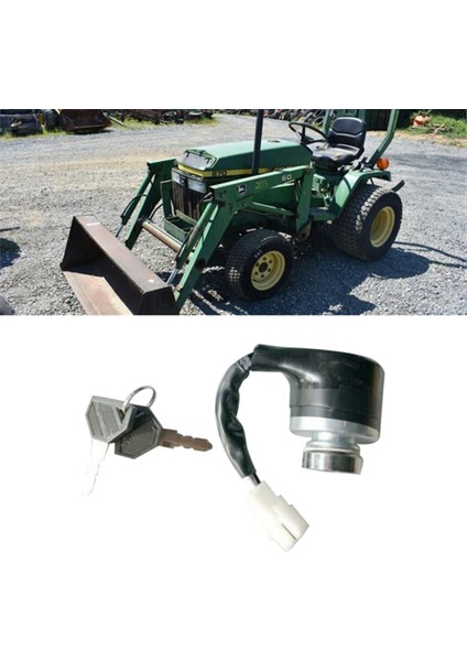 194155 198360-52160 198162-52150 John Deere 670 790 870 970 990 1070 3005 4005 Traktör Için 2 Tuşlu Kontak Anahtarı (Yurt Dışından)
