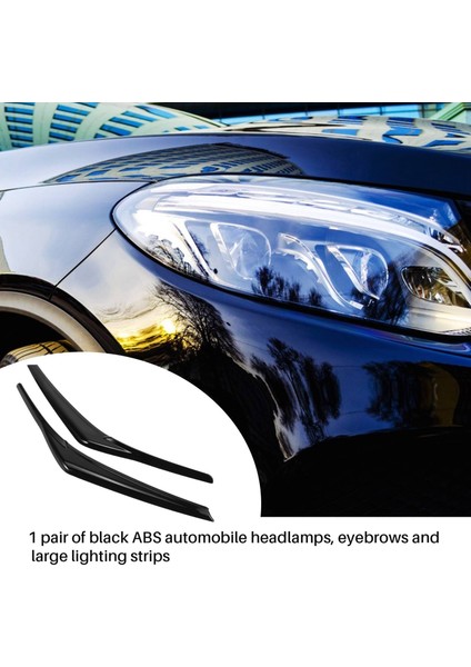 Siyah Far Göz Kapağı Kapağı Başkanı Işık Lambası Kaşları Kalıp Trim 2018-2021 Toyota Camry Için (Yurt Dışından) fiyatları