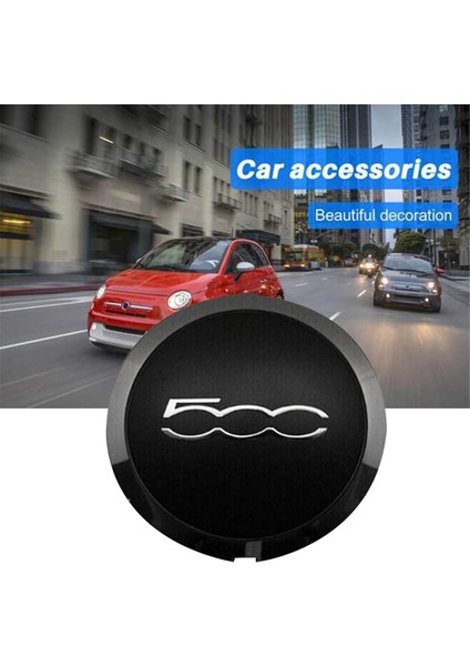 Fiat 500 Tekerlekler Için 133MM Jant Kapağı Merkezi Hub Kapakları 68078419AC 68078421AC Toz Kapağı 51884863 Siyah (Yurt Dışından) fırsatları