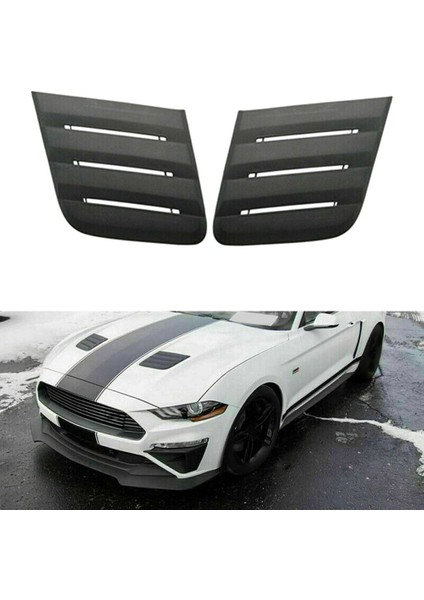 Araba Ön Motor Kapağı Araba Dekoratif Hava Çıkış Çamurluk Emme Ford Mustang Roush 2018-2020 Havalandırma Kapağı Hood (Yurt Dışından) modelleri