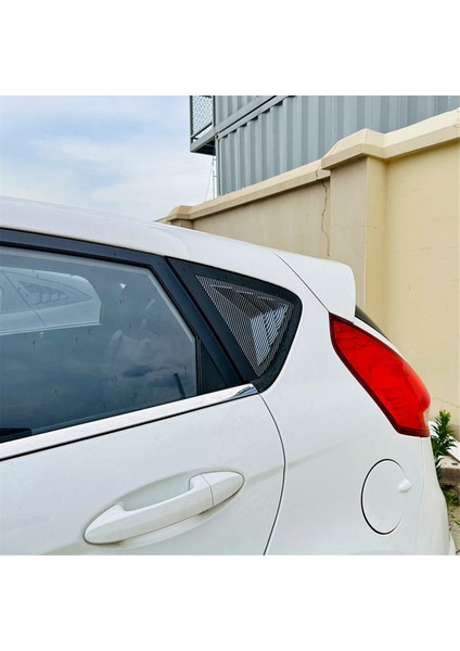 Araba Arka Cam Panjurları Panjurlar Perdeler Kapak Trimi Ford Fiesta Mk7 7.5 2008-2017 Araba Aksesuarları Karbon Fiber (Yurt Dışından)