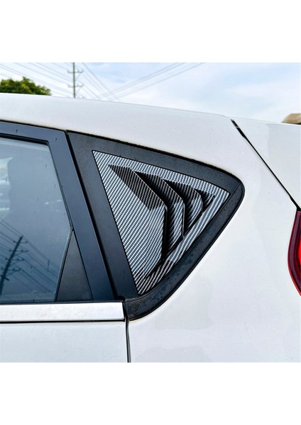 Araba Arka Cam Panjurları Panjurlar Perdeler Kapak Trimi Ford Fiesta Mk7 7.5 2008-2017 Araba Aksesuarları Karbon Fiber (Yurt Dışından)