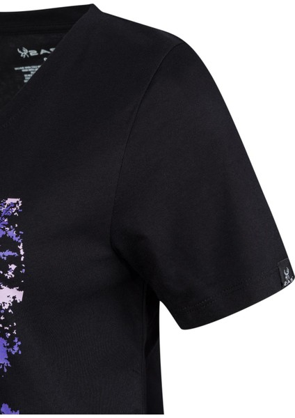 Alone Baskılı V Yaka Kadın T-Shirt 405 modelleri