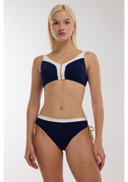 5708 Lacivert Büstiyer Bikini Takımı