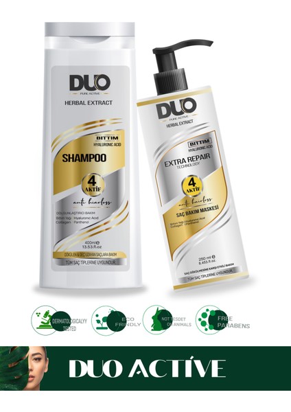 2li Bakım Set Bıttım Yağı, Hyaluronic Acid Şampuan + Saç Banım Maskesi