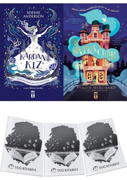 Kardan Kız ve Şapkacılar 2li Set Sophie Anderson & Tamzin Merchant + Hediyeli