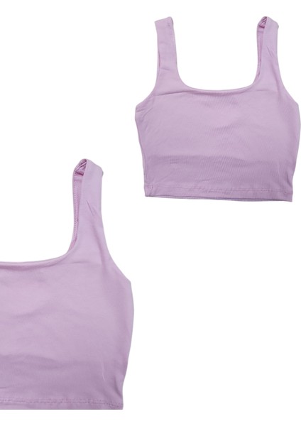 Modakay Askılı Crop Çift Kat Iç Göstermez 8/13
