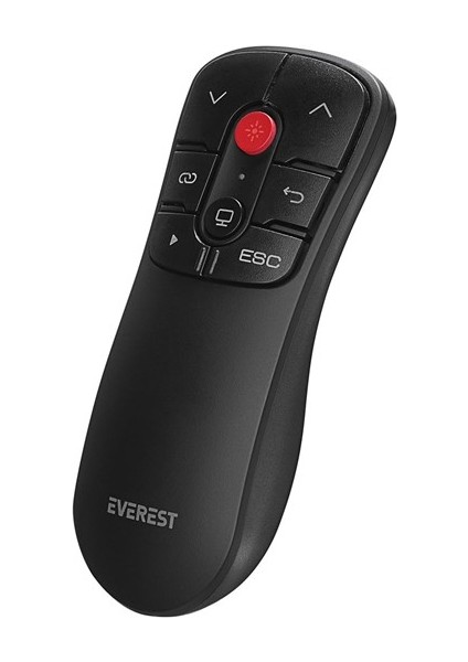 <![cdata[everest Psn-28 Çok Işlevli USB Kırmızı Lazerli 2.4ghz Kablosuz Type C Profesyonel Sunum Cihazı]]>