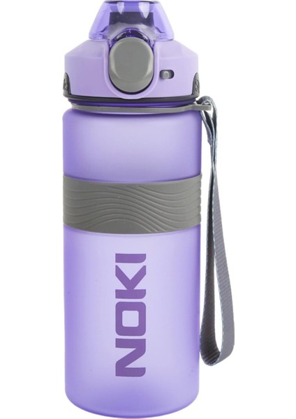Tritan Soft Touch Auto Kapak Silikon Bantlı Askılı Matara 750 ml (T-0121)