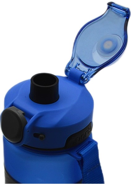 Tritan Soft Touch Auto Kapak Silikon Bantlı Askılı Matara 750 ml (T-0121)