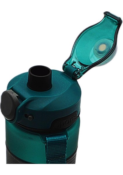 Tritan Soft Touch Auto Kapak Silikon Bantlı Askılı Matara 750 ml (T-0121)
